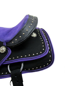 Youth Cowgirl Barrel Racing Saddle Child Kids Pleasure Horse Trail Tack 12 13 14