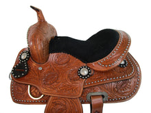 Kids Western Saddle Youth Trail Barrel Racing Leather Horse Tack 12 13 14