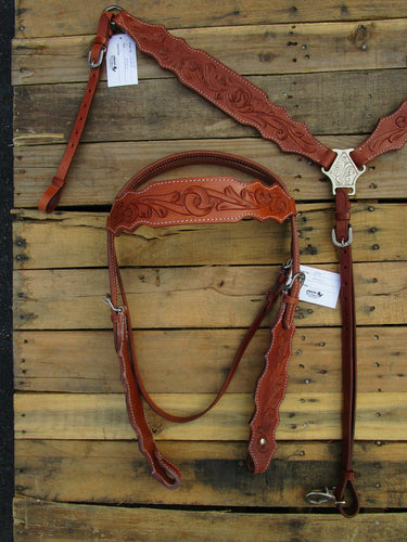 Western Headstall Breast Collar Western Leather Trail Horse