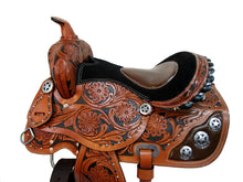 Western Trail Saddle Youth Kids Child Horse Pleasure Brown Leather 14 13 12 10