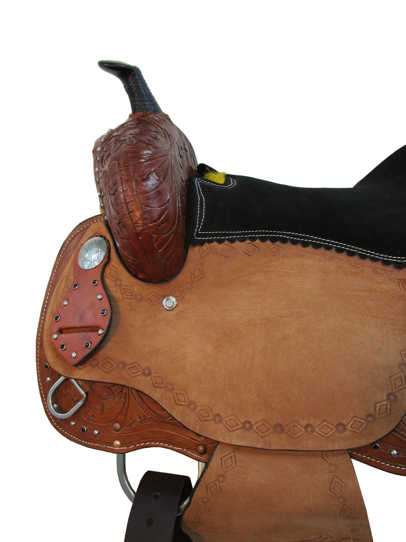 Western Horse Selle de cheval en cuir de qualité supérieure pour course Western Horse Selle de cheval en cuir de qualité supérieure pour course