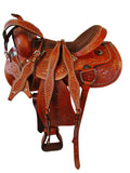 Western Saddle Barrel Racing Horse Trail  Leather Tack Set 15 16 17 18