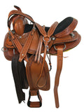 Western Trail Saddle Horse Pleasure - Tack de cuero con herramientas 15 16 17 18