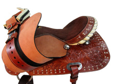 Barrel Saddle Western Trail Show Racing Horse Pleasure Tack 15 16 Set