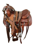 Kids Western Roping Saddle Trail Youth Child Leather Tack Set 12 13