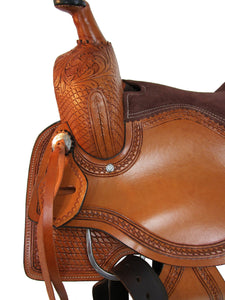 Western Saddle Roping Horse Pleasure Trail Leather Tack 15 16 17 18