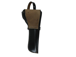 Funda de cuero Western Cowboy Basket Weave Tooled Revolver Pistol Gun Holder